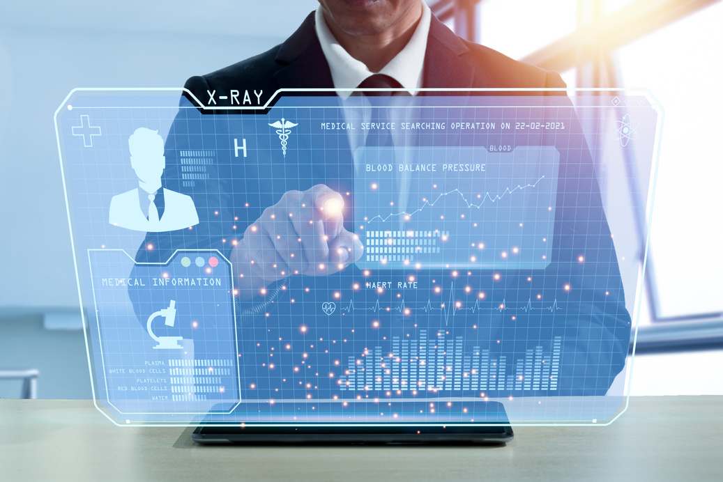 Businessman Using Technology